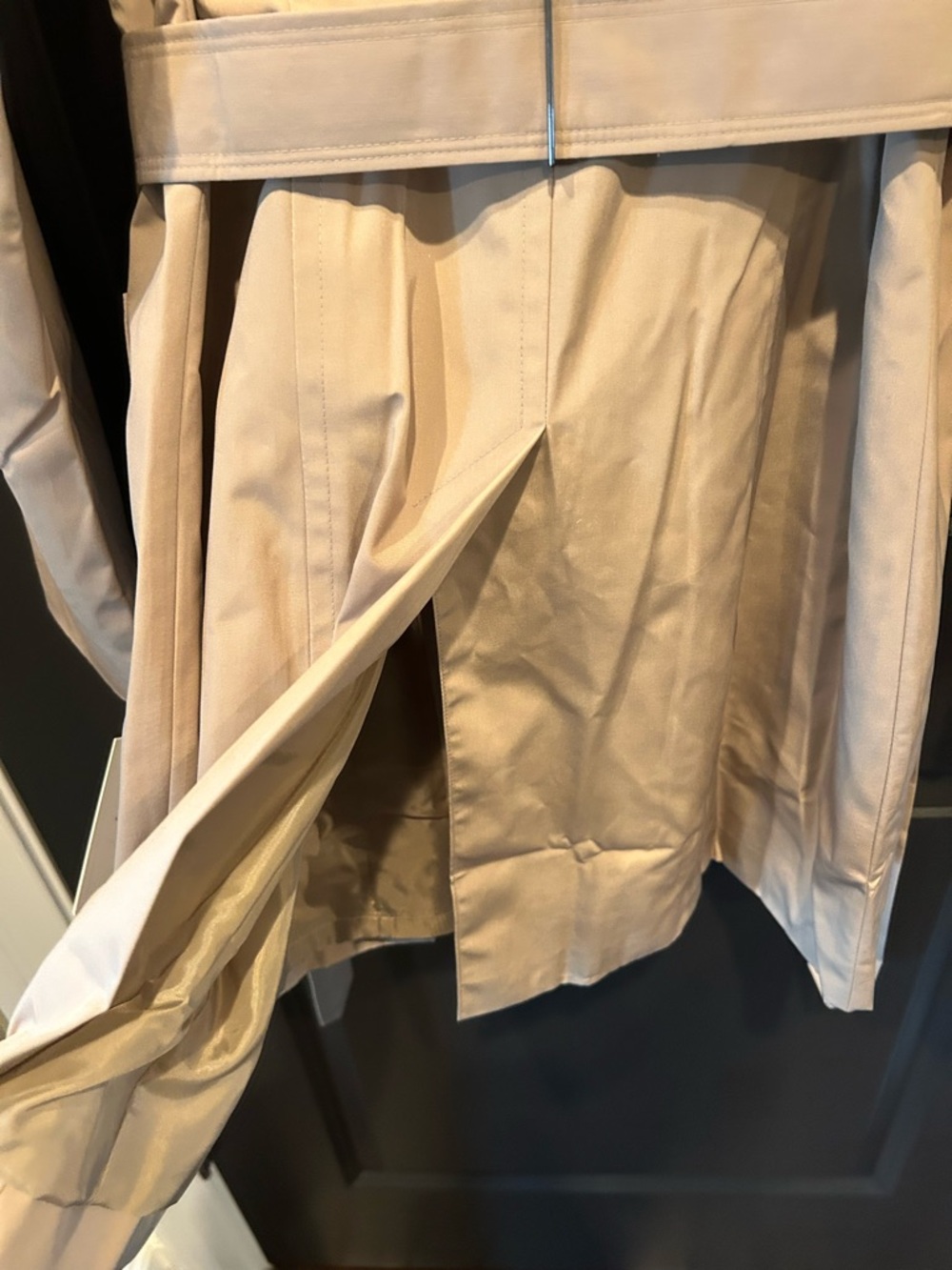 London Fog Classic Beige Trench with Belted Waist - Picture 8 of 12
